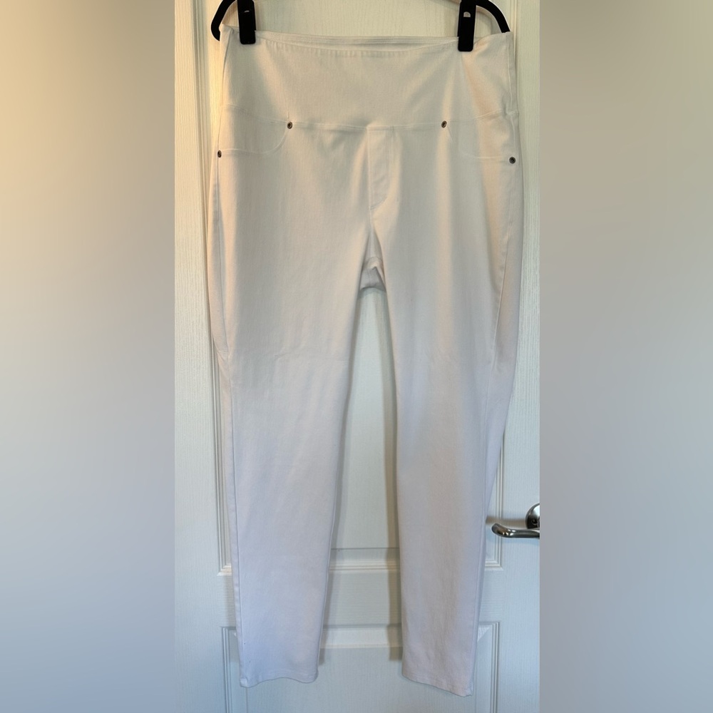 Ruby Ribbon White Jean Legging Jeggings Size XXL EUC